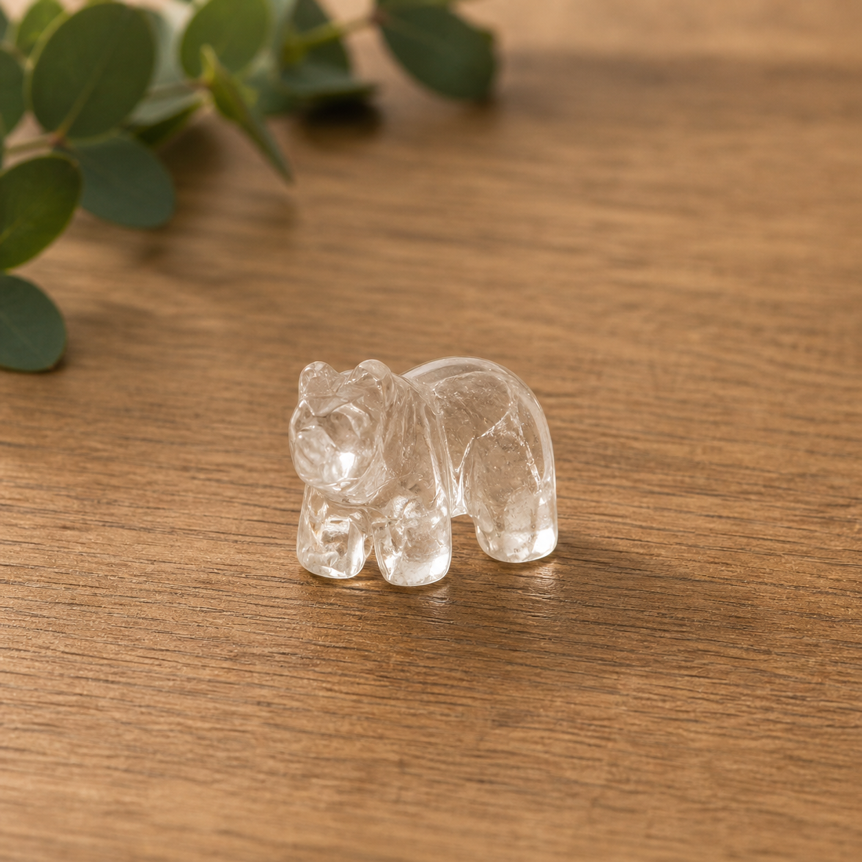 Lemurian Quartz Crystal Bear