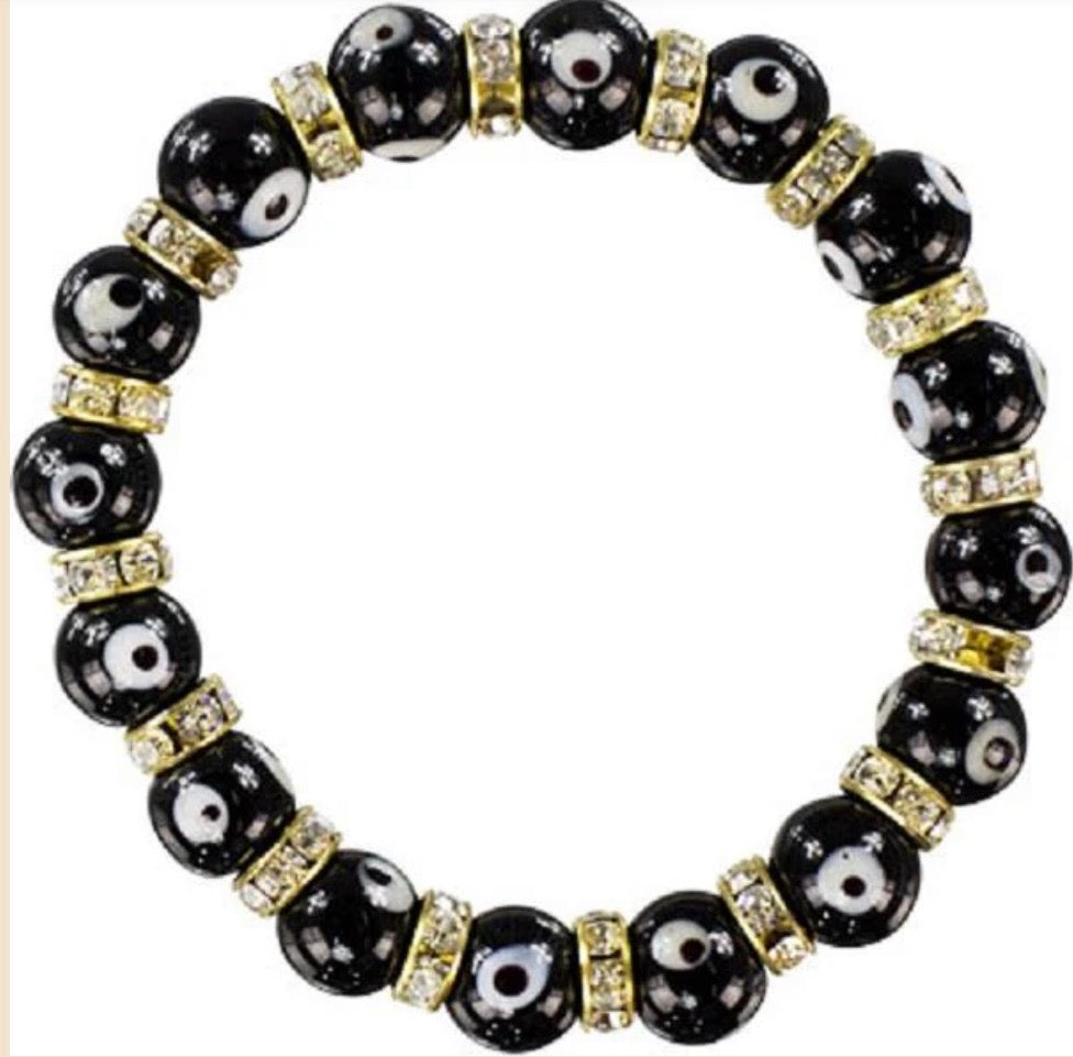 EVIL EYE PROTECTION BRACELET - BLACK