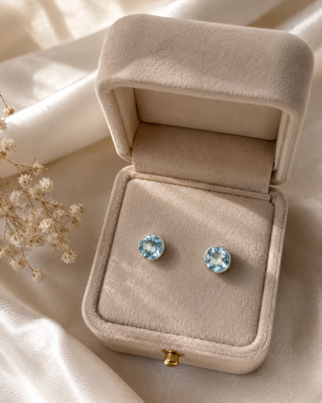 Blue Topaz Earrings