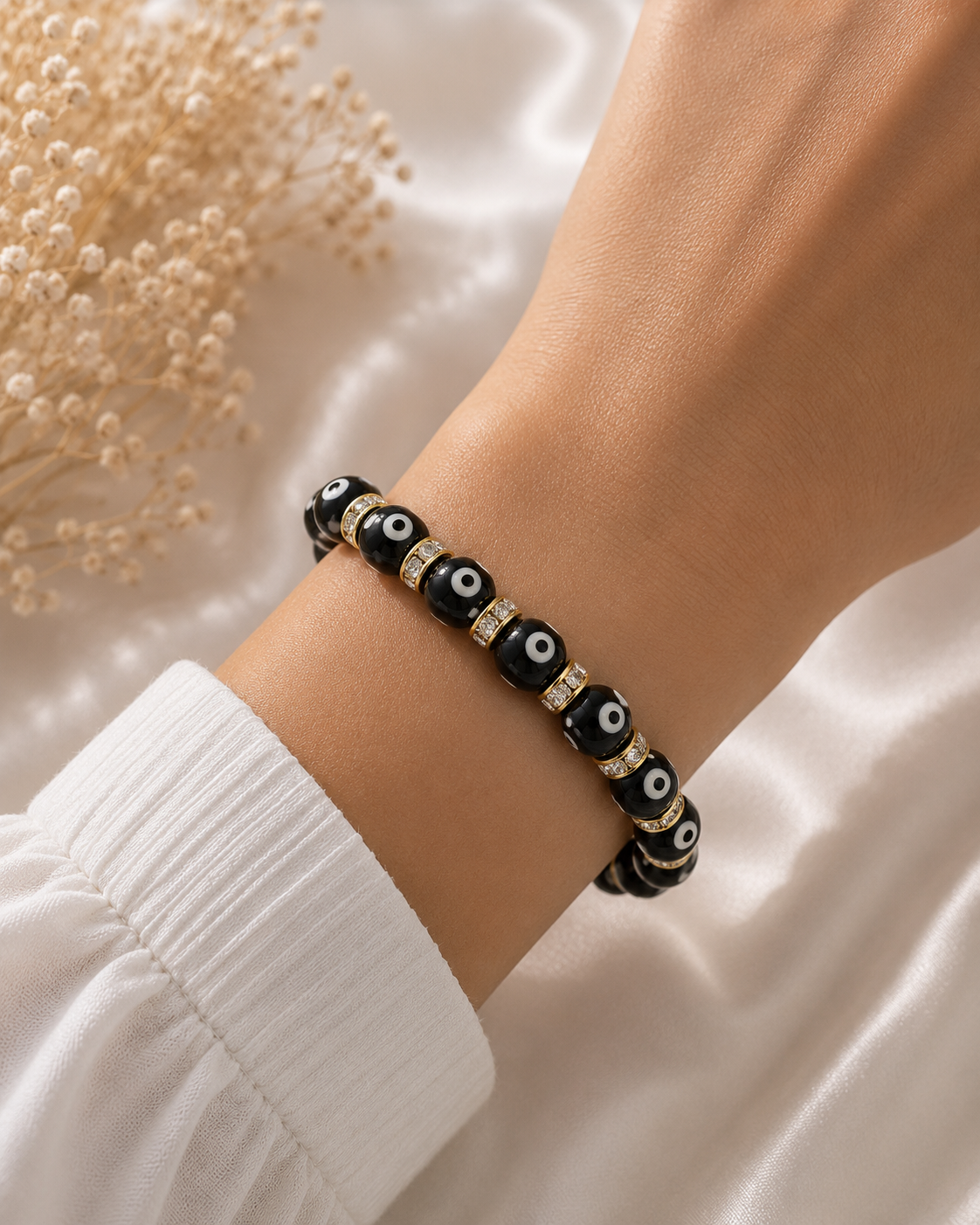 EVIL EYE PROTECTION BRACELET - BLACK