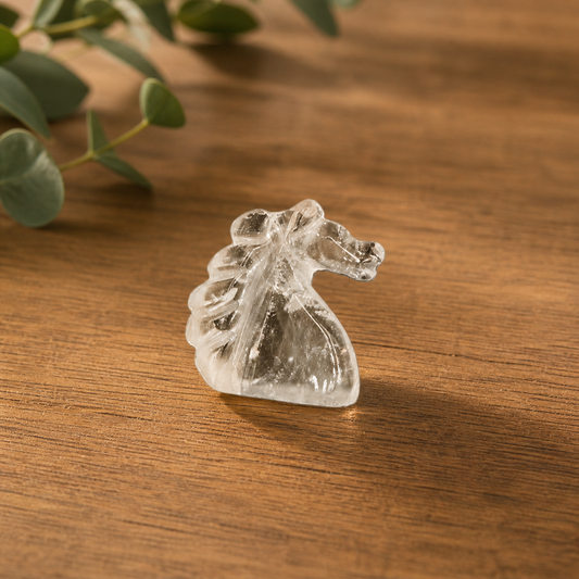 Lemurian Quartz Horse Head