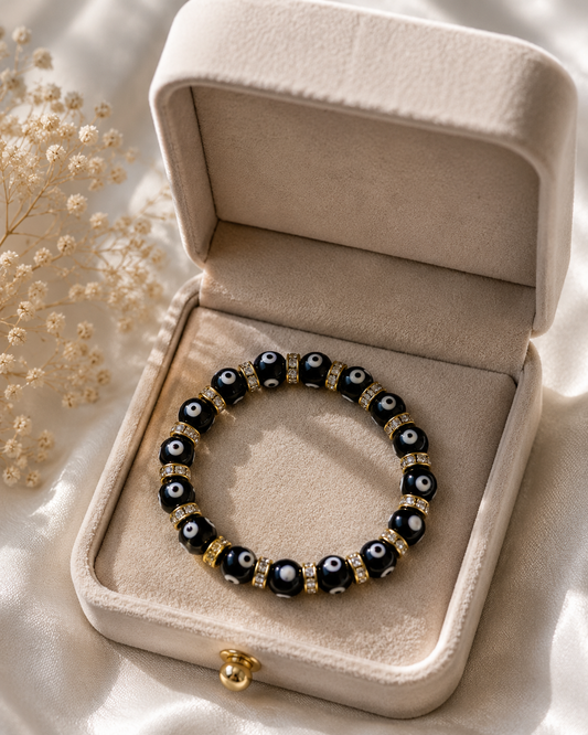 EVIL EYE PROTECTION BRACELET - BLACK