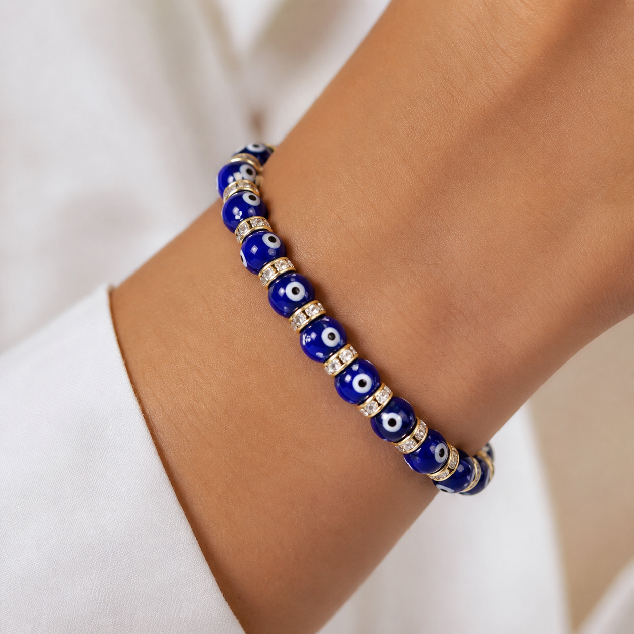 EVIL EYE PROTECTION BRACELET - COBALT BLUE