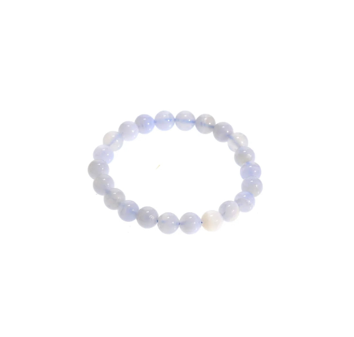 BLUE LACE AGATE CRYSTAL BRACELET