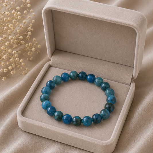 BLUE APATITE BRACELET