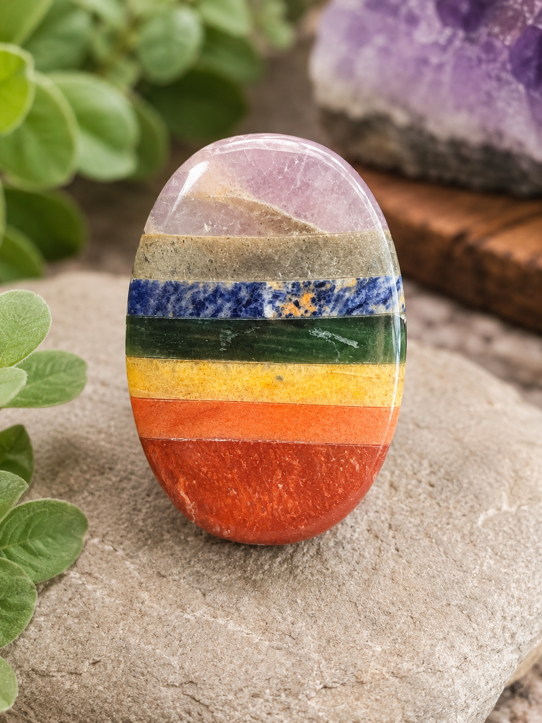 Chakra Palm Worry Stone